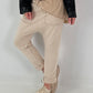 Sweatshirt Baggy mit aufgesetzten Taschen - beige