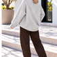 Cozy Club Amour Sweater - light gray-mocha