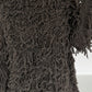 Kuschliger Pullover mit Fransen - mokka