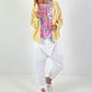 Crochet jacket with hood - yellow