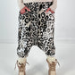 Harem pants model "Deep&amp;Wild" - ecru-multicoloured