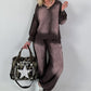 Lässiges Sweatshirt im Used-Look - mokka