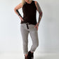 Ripp Tank Top  - mokka
