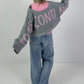 Cropped Sweater - grey