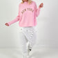 Pullover Modell "City Spirit" - rosa