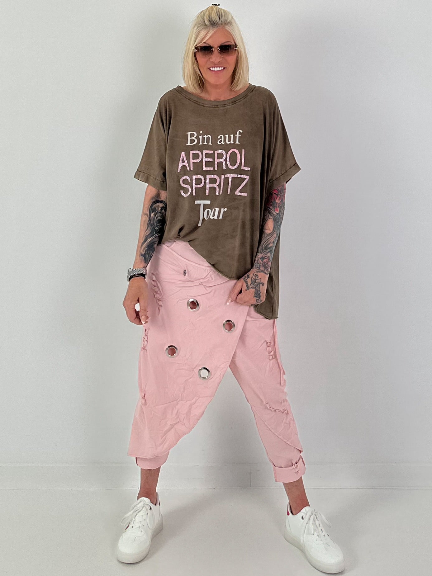 Oversized T-shirt on Tour - chocolate
