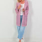 Häkeljacke mit Lurex - rosa