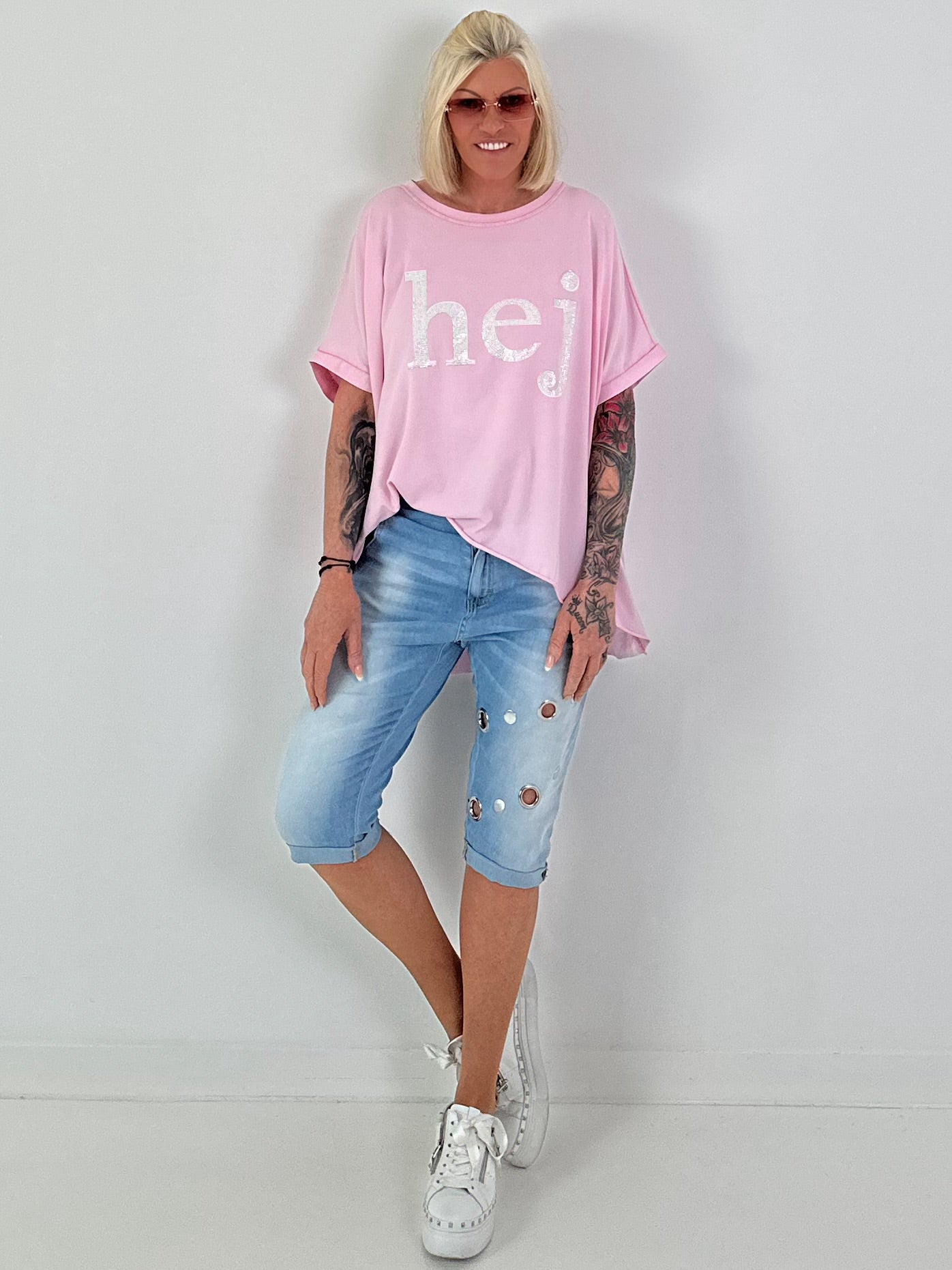 T-Shirt Hey - pink