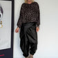 Ballonsweater im All Over Leo-Look - mokka-leo-mehrfarbig