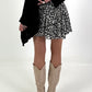 Skort Leo with ruffles - beige-multi-coloured