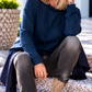 Waist Wrap in Wildlederoptik - marine