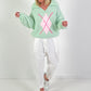 Pullover Modell "Cozy Diamond Knit" - mint