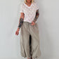 Spitzen Shirt mit V-Neck - weiss