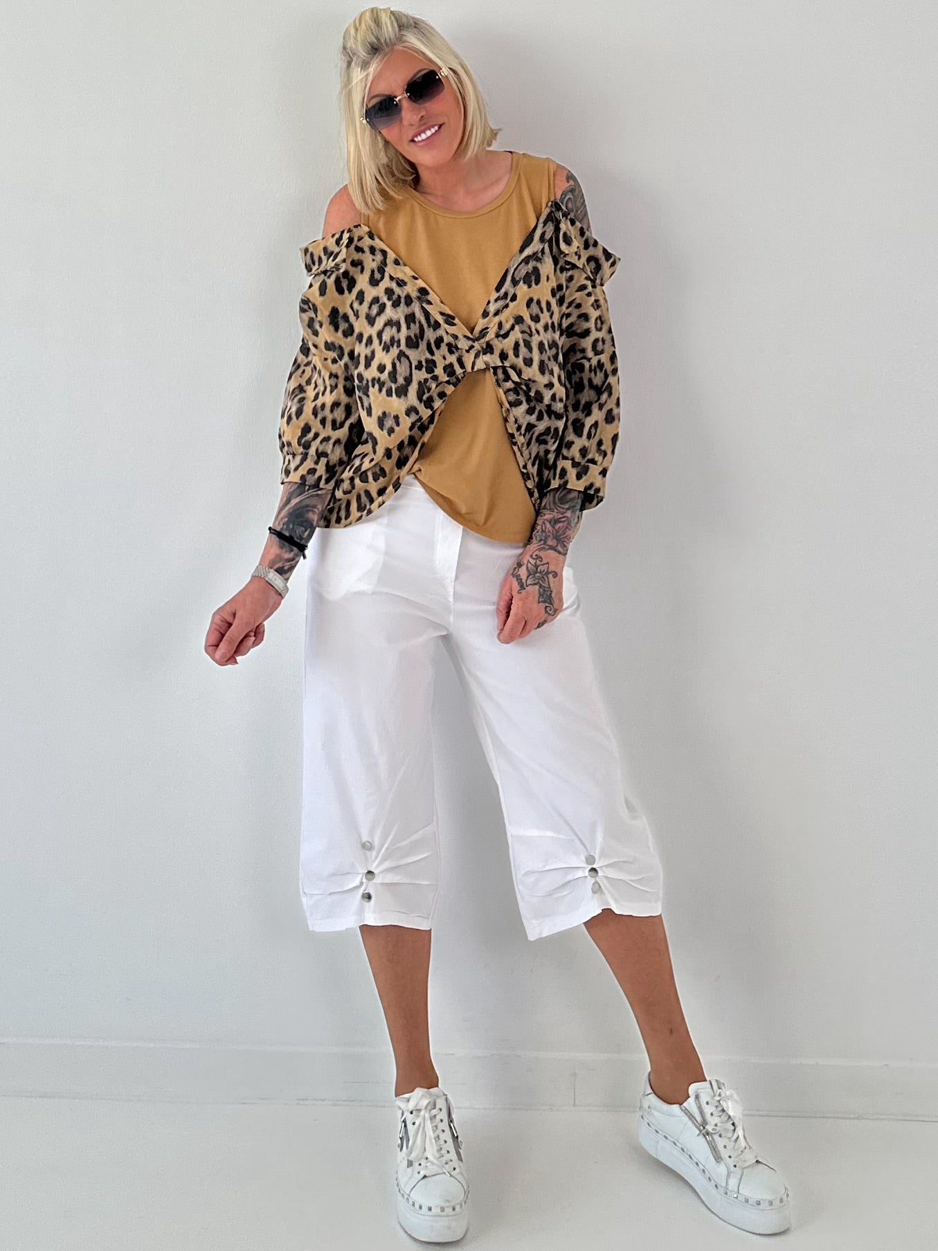 Tunika mit integrierten Top - Leo camel