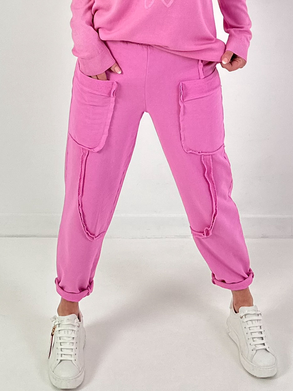 Hose Modell "Urban Pocket Flair" - rosa