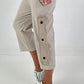 Broek met veteroogjes - beige