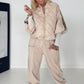 Weste mit Streifen - beige-mokka