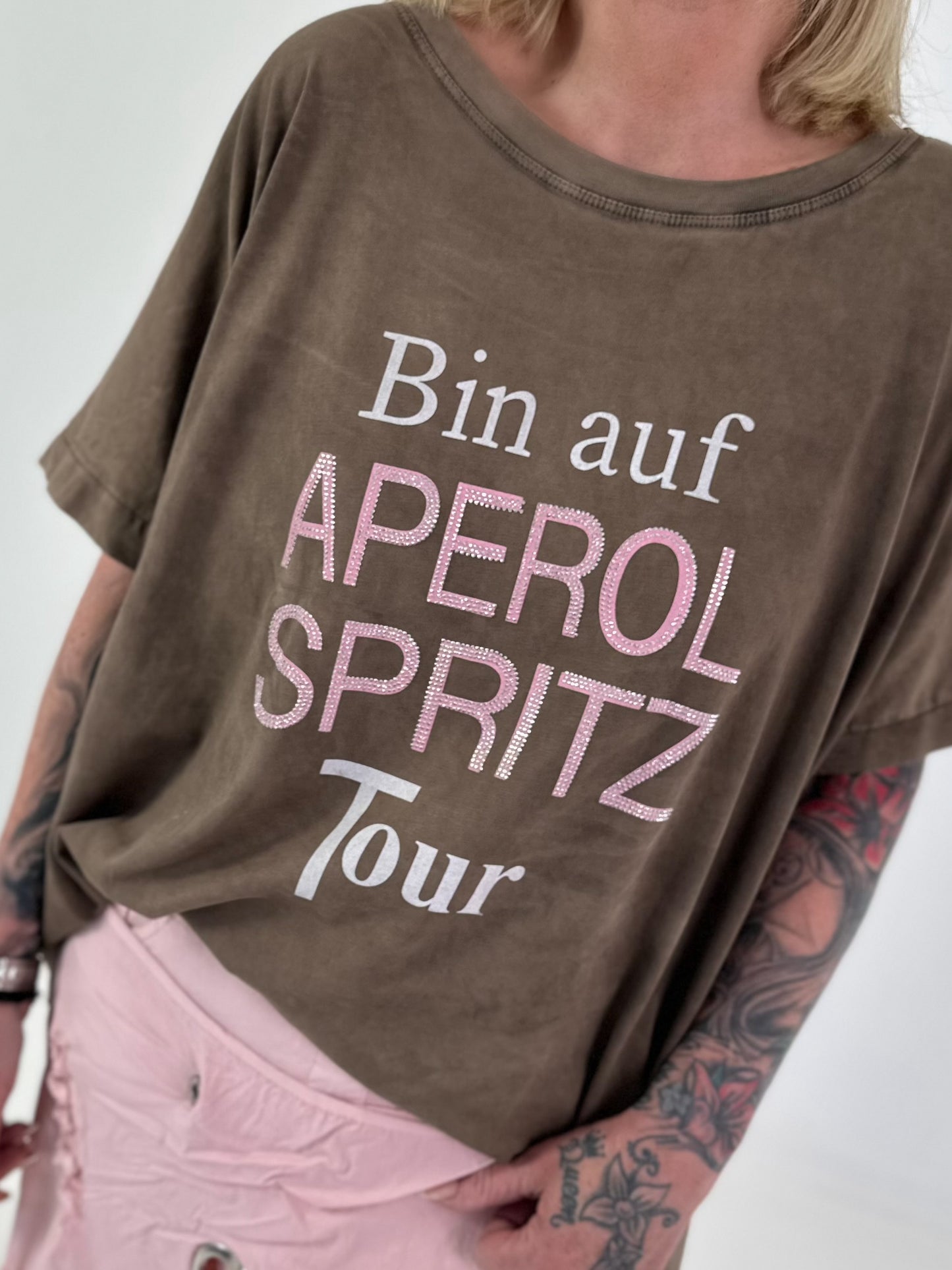 Oversized T-shirt on Tour - chocolate