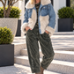 Jeansjacke in Felloptik - denim-beige