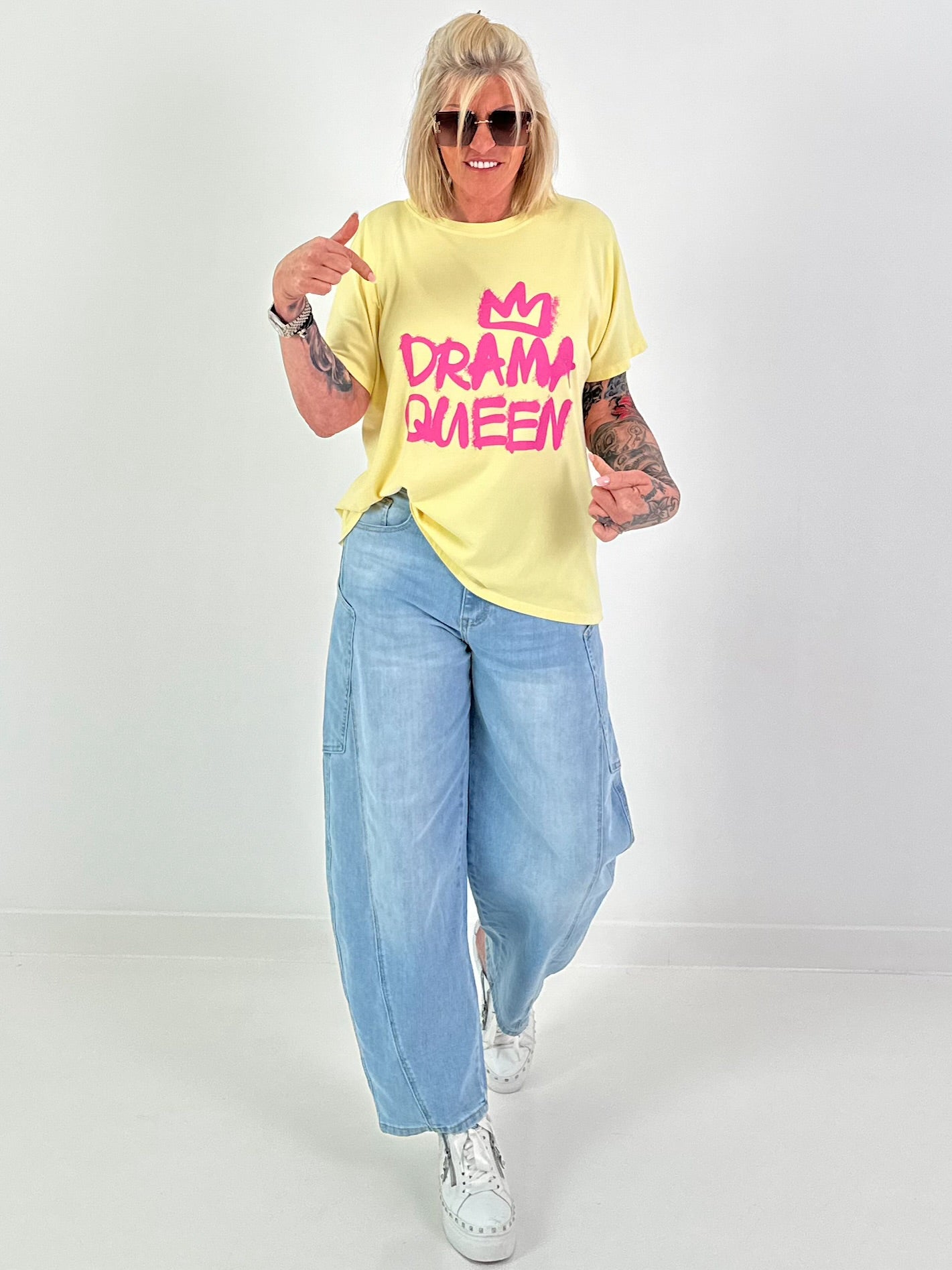 T-Shirt Drama Queen - yellow