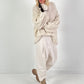 Baggy broek model “Effortless Ease” - beige