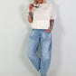 T-shirt with seam details - ecru