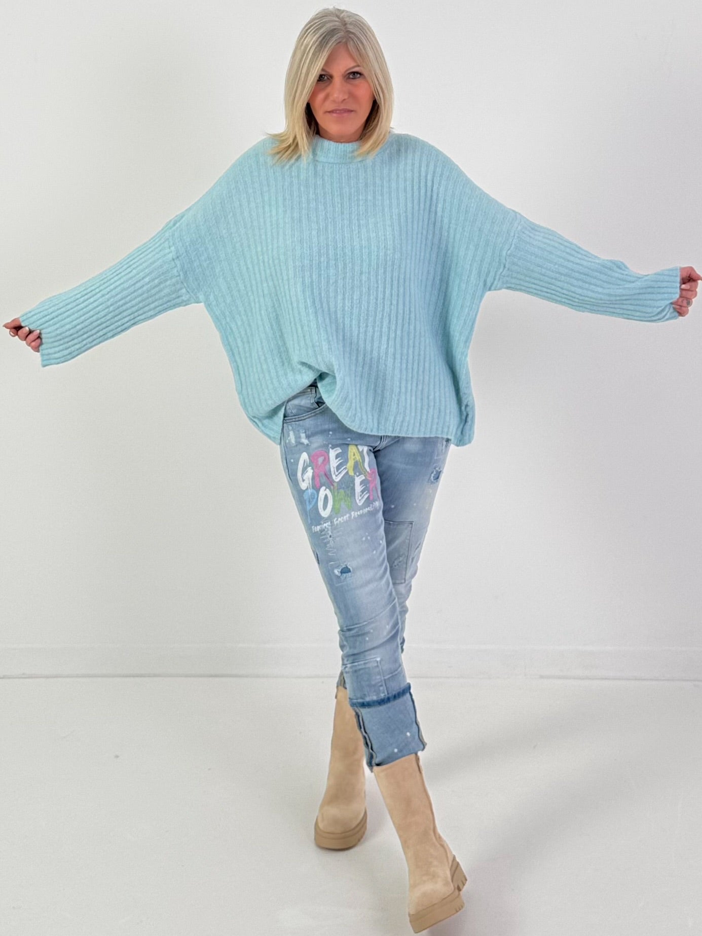 Jeans Hose Modell "Great Power" - denim