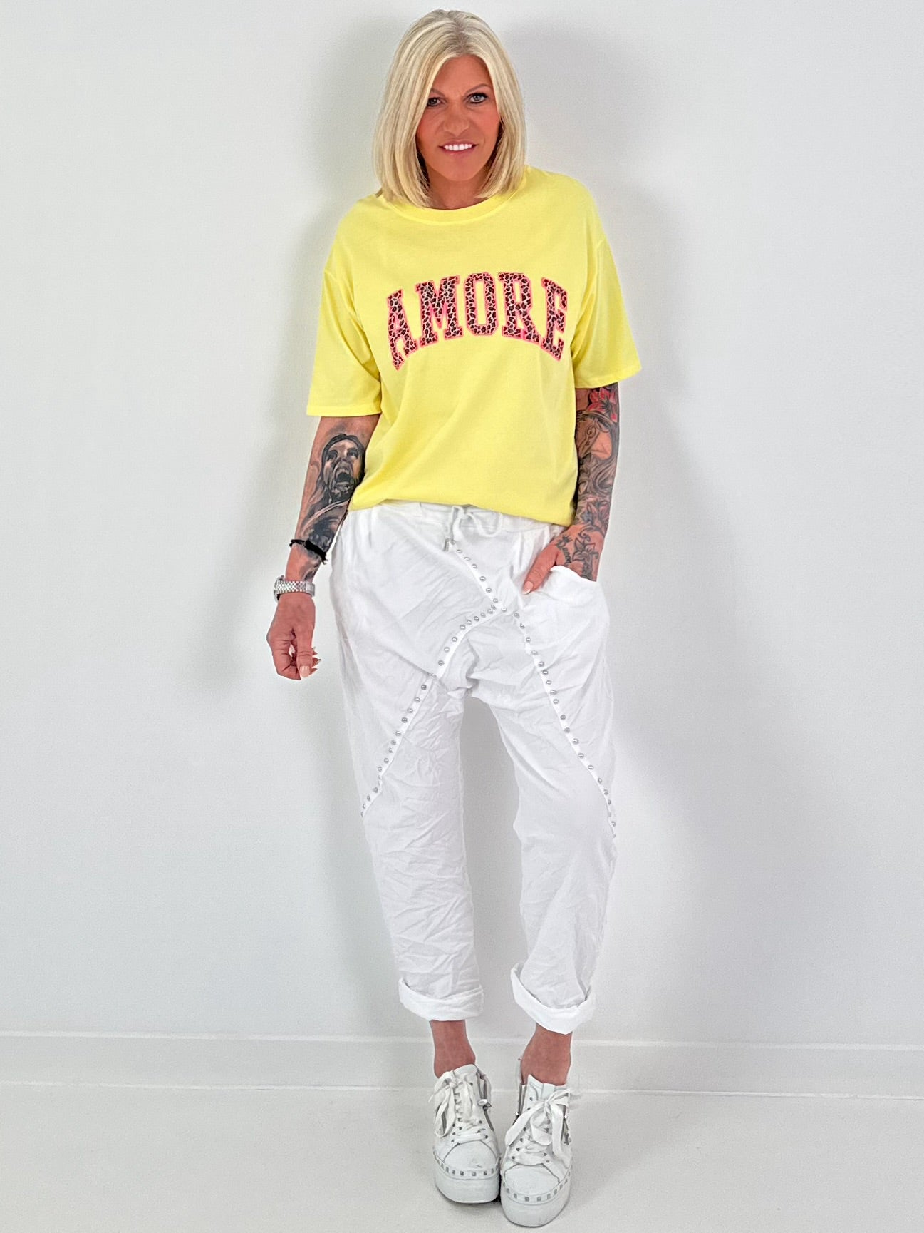 T-Shirt Amore - yellow