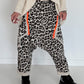 Haremhose im Leo-Print - beige-mehrfarbig
