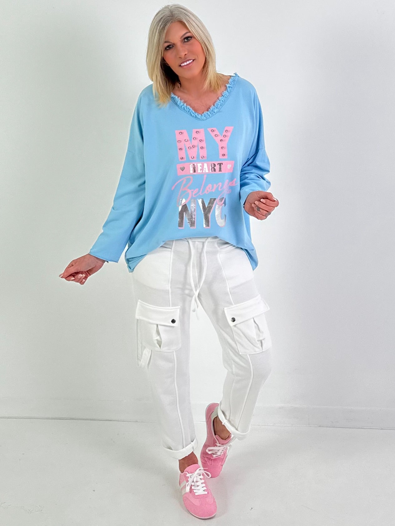 Sweater My Heart - hellblau