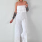 Romantischer Sommer Overall - weiss