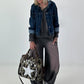 Lässiges Sweatshirt im Used-Look - anthrazit