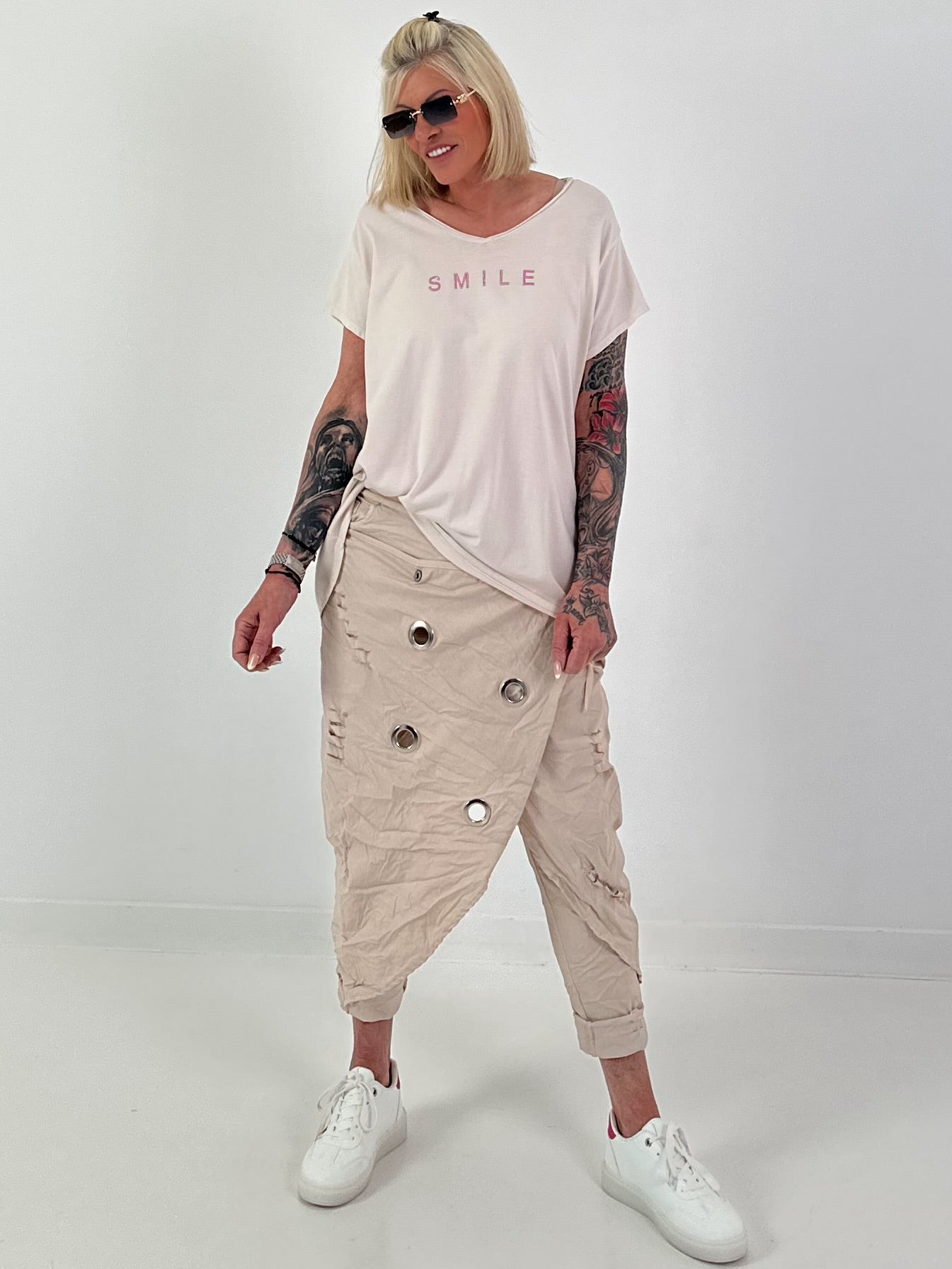 T-shirt Smile - beige