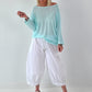 Leichter Oversized Pullover - babytürkis