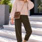 Kuschelig kastiger Pullover - taupe