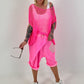 Crochet Sweater Vest - neon pink