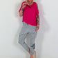 Cut-Out T-Shirt - Pink