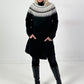 Turtleneck sweater model "Scandinavian Shine" - black-gray