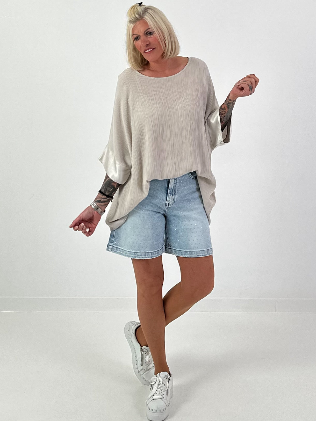 Structured shirt - beige