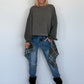 Kastiger Sweater Smile - dark-chocolate