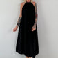 Klassisches Neckholder-Kleid - schwarz