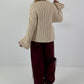 Chunky knit sweater - beige
