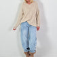 Trui model "Raw Rib" - beige