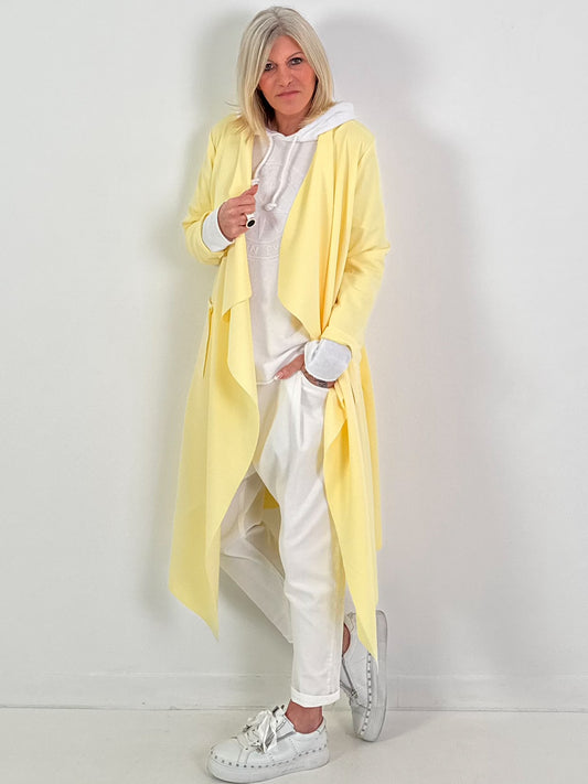 Mantel Modell "Velvet Breeze" - gelb