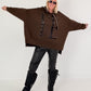 Oversized Hoodie YEAH - mokka