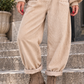Cordhose mit großen Taschen und Gürtel - beige ( lieferbar ab ca. 03.11.26)