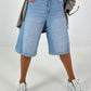 Bermuda jeans - lightdenim