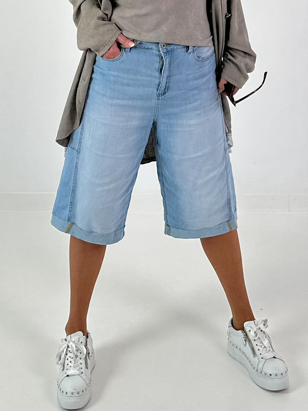 Bermuda jeans - lightdenim