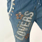 Boho Baggy Jeans - hellblau