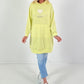 Long Hoodie/Kleid Modell "Let Life be beautiful" - gelb